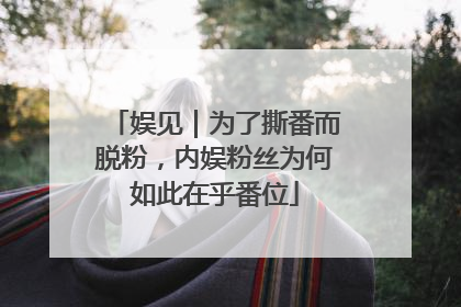 娱见｜为了撕番而脱粉，内娱粉丝为何如此在乎番位
