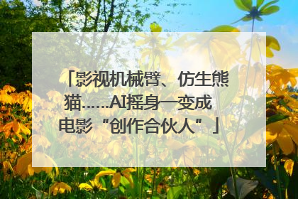 影视机械臂、仿生熊猫……AI摇身一变成电影“创作合伙人”