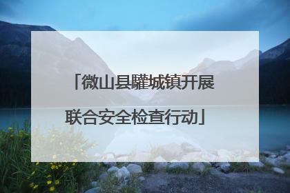 微山县驩城镇开展联合安全检查行动