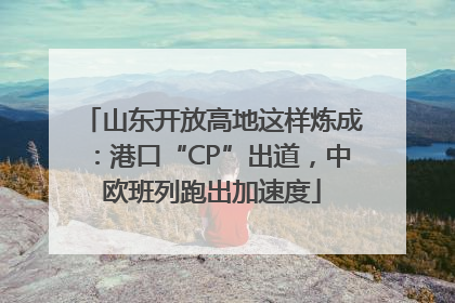 山东开放高地这样炼成：港口“CP”出道，中欧班列跑出加速度