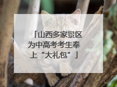 山西多家景区为中高考考生奉上“大礼包”