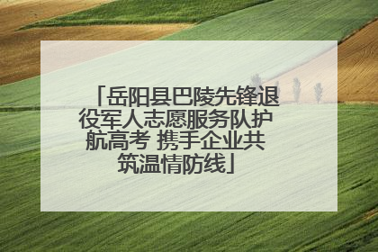 岳阳县巴陵先锋退役军人志愿服务队护航高考 携手企业共筑温情防线