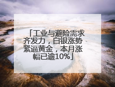 工业与避险需求齐发力，白银涨势紧逼黄金，本月涨幅已逾10%