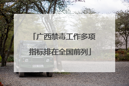 广西禁毒工作多项指标排在全国前列