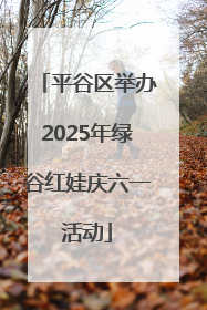 平谷区举办2025年绿谷红娃庆六一活动