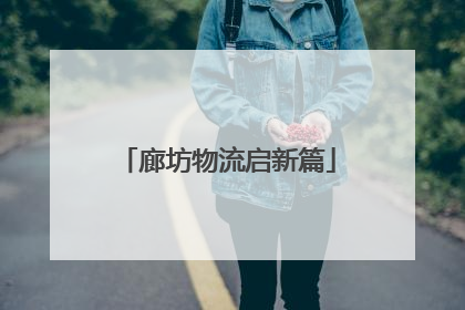 廊坊物流启新篇