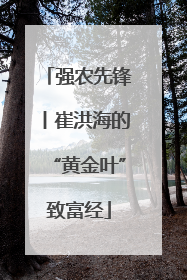 强农先锋丨崔洪海的“黄金叶”致富经