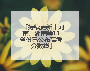 持续更新︱河南、湖南等11省份已公布高考分数线