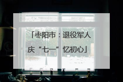 枣阳市：退役军人庆“七一”忆初心