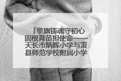 擎旗铸魂守初心 固根育苗担使命——天长市炳辉小学与萧县师范学校附属小学结对共建活动纪实