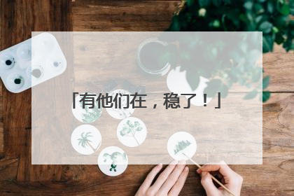 有他们在，稳了！