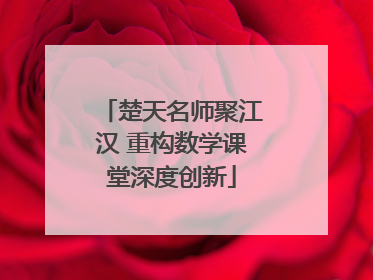 楚天名师聚江汉 重构数学课堂深度创新