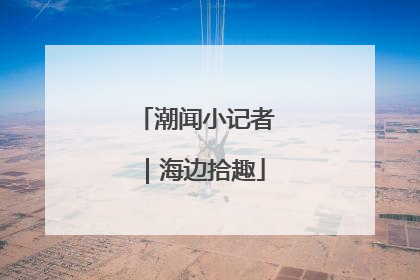 潮闻小记者｜海边拾趣