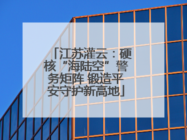 江苏灌云：硬核“海陆空”警务矩阵 锻造平安守护新高地