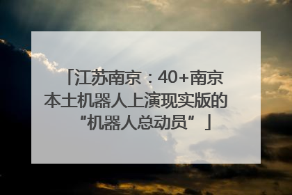 江苏南京：40+南京本土机器人上演现实版的“机器人总动员”