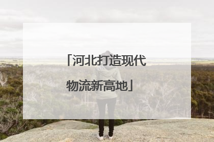 河北打造现代物流新高地