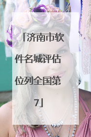 济南市软件名城评估位列全国第7