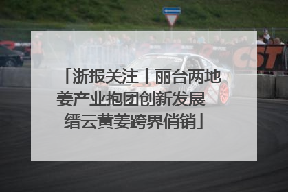 浙报关注丨丽台两地姜产业抱团创新发展 缙云黄姜跨界俏销