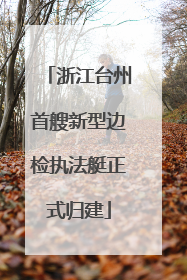 浙江台州首艘新型边检执法艇正式归建