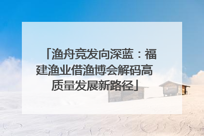 渔舟竞发向深蓝：福建渔业借渔博会解码高质量发展新路径
