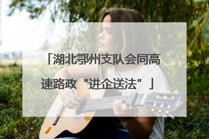 湖北鄂州支队会同高速路政“进企送法”