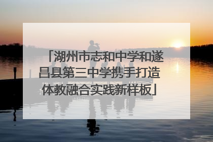 湖州市志和中学和遂昌县第三中学携手打造体教融合实践新样板