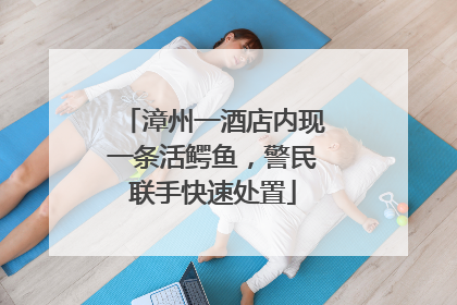 漳州一酒店内现一条活鳄鱼，警民联手快速处置