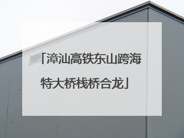 漳汕高铁东山跨海特大桥栈桥合龙