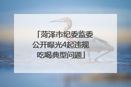 菏泽市纪委监委公开曝光4起违规吃喝典型问题