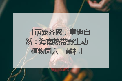 萌宠齐聚，童趣自然：海南热带野生动植物园六一献礼