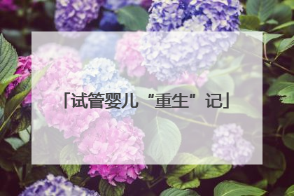 试管婴儿“重生”记