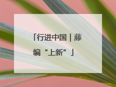 行进中国｜藤编“上新”