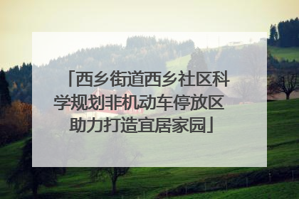 西乡街道西乡社区科学规划非机动车停放区 助力打造宜居家园