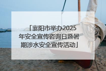 襄阳市举办2025年安全宣传咨询日暨暑期涉水安全宣传活动