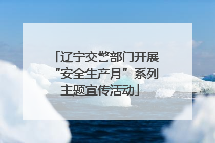 辽宁交警部门开展“安全生产月”系列主题宣传活动