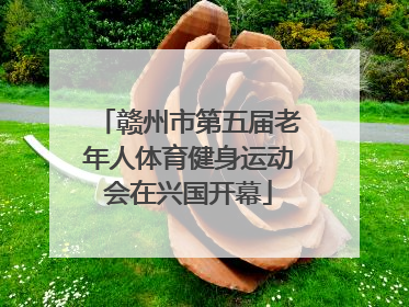 赣州市第五届老年人体育健身运动会在兴国开幕