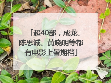 超40部，成龙、陈思诚、黄晓明等都有电影上暑期档