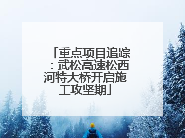 重点项目追踪：武松高速松西河特大桥开启施工攻坚期