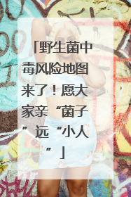 野生菌中毒风险地图来了！愿大家亲“菌子”远“小人”