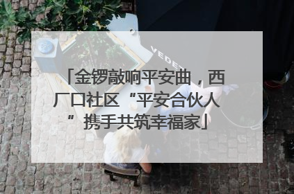 金锣敲响平安曲，西厂口社区“平安合伙人”携手共筑幸福家