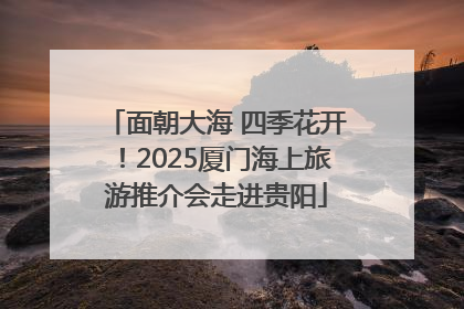 面朝大海 四季花开！2025厦门海上旅游推介会走进贵阳