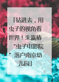 钻进去，用虫子的视角看世界！朱赢椿“虫子电影院”落户南京幼儿园