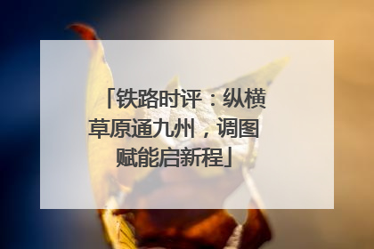 铁路时评：纵横草原通九州，调图赋能启新程