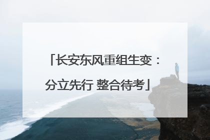 长安东风重组生变：分立先行 整合待考