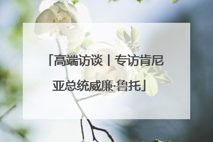 高端访谈丨专访肯尼亚总统威廉·鲁托