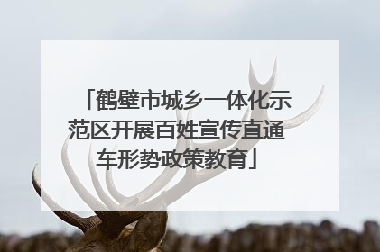 鹤壁市城乡一体化示范区开展百姓宣传直通车形势政策教育