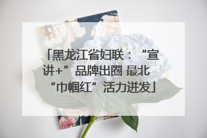 黑龙江省妇联：“宣讲+”品牌出圈 最北“巾帼红”活力迸发