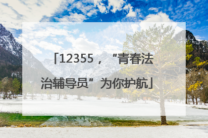 12355，“青春法治辅导员”为你护航