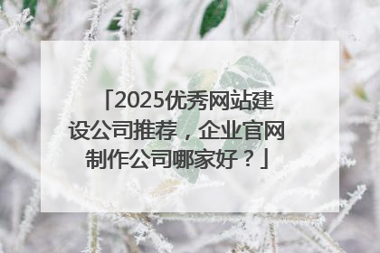 2025优秀网站建设公司推荐，企业官网制作公司哪家好？