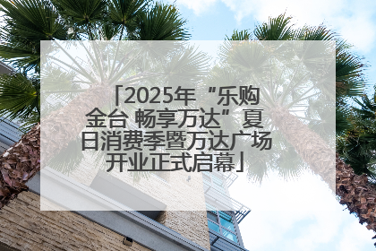2025年“乐购金台 畅享万达”夏日消费季暨万达广场开业正式启幕